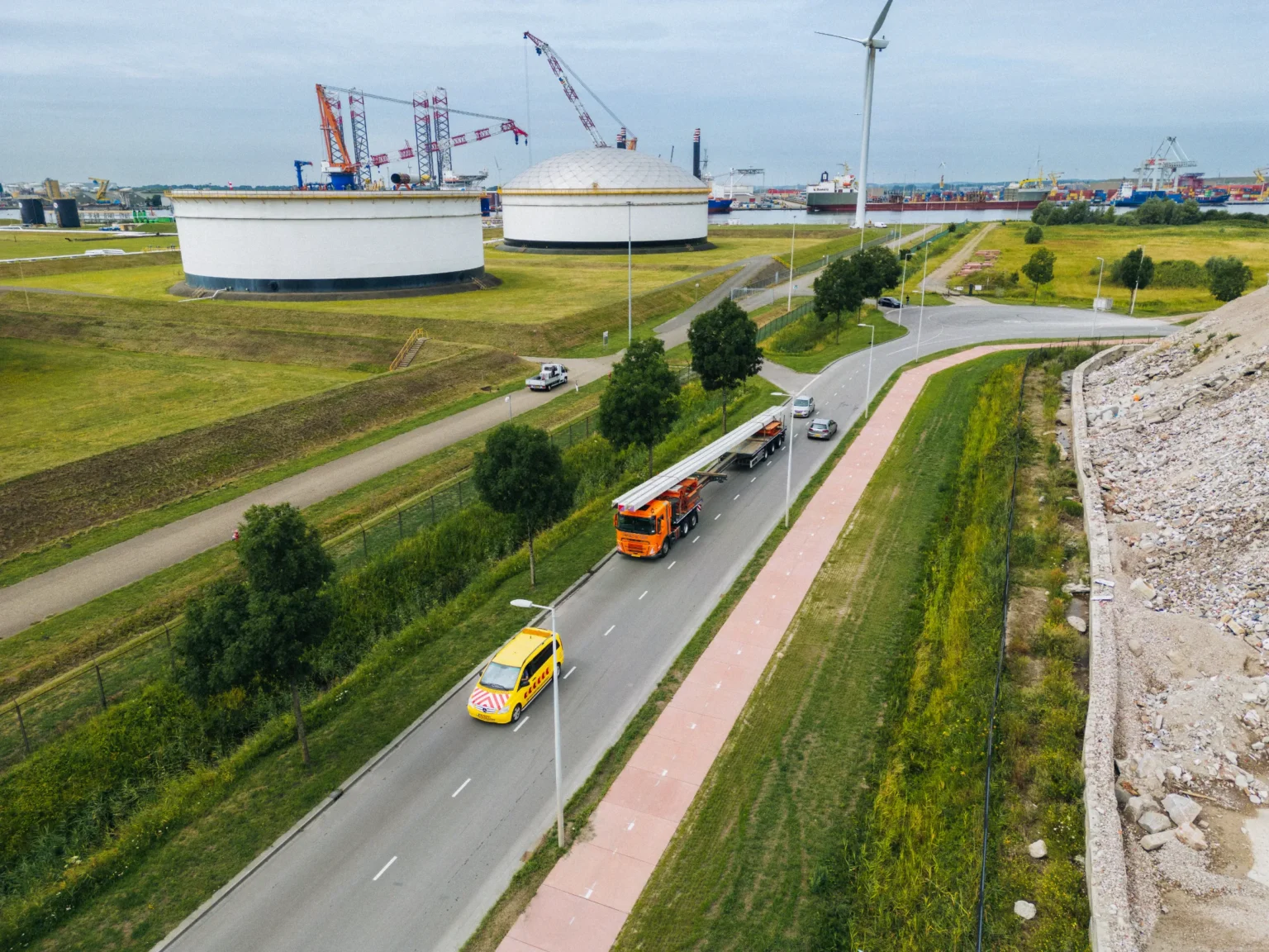 Aan het werk bij Gerdinand van Dieren Transport